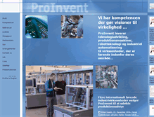 Tablet Screenshot of proinvent.dk